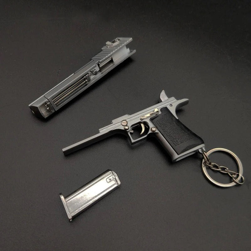 Desert eagle metal keychain