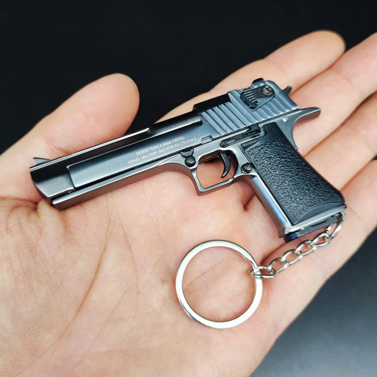 Desert eagle metal keychain